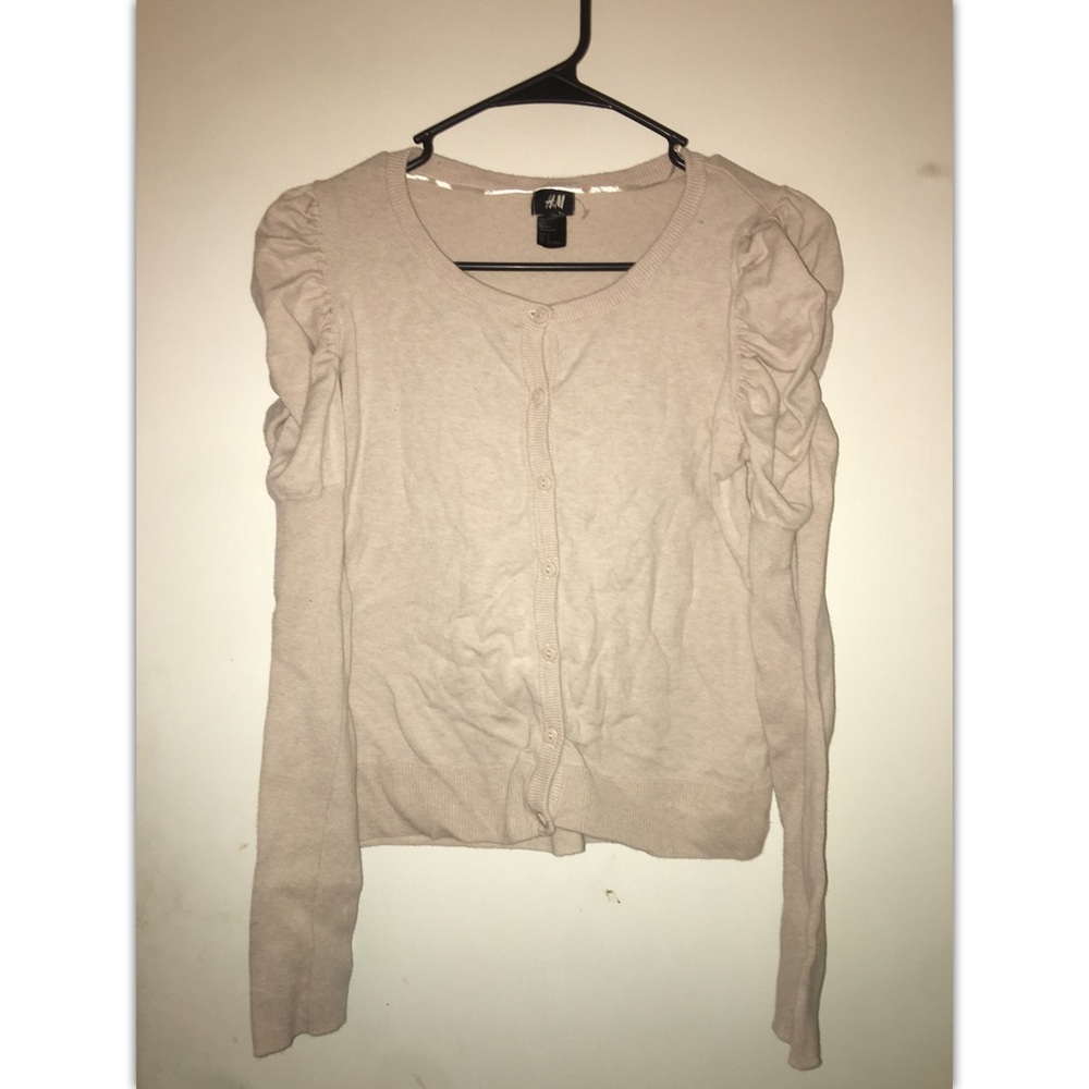 Tan button up cardigan